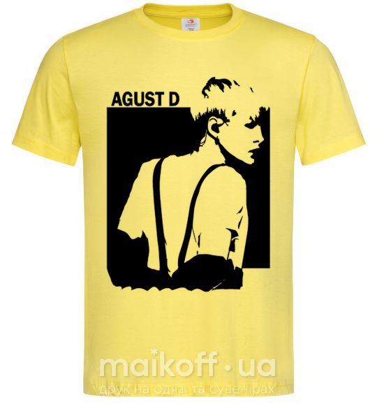 Мужская футболка August D Лимонный фото