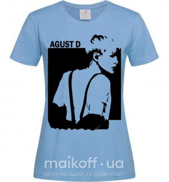 Женская футболка August D Голубой фото