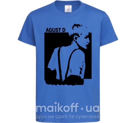 Детская футболка August D Ярко-синий фото