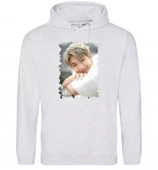 Чоловіча толстовка (худі) RM bts Сірий меланж фото