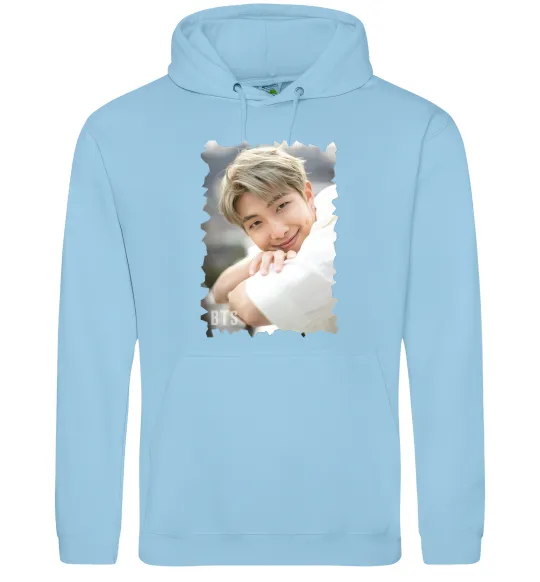 Женская толстовка (худи) RM bts Голубой фото