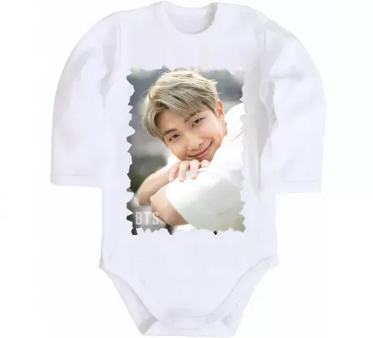 Детский боди RM bts Белый фото