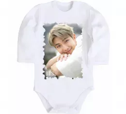 Детский боди RM bts Белый фото