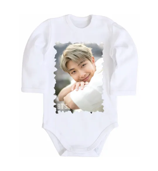 Детский боди RM bts Белый фото