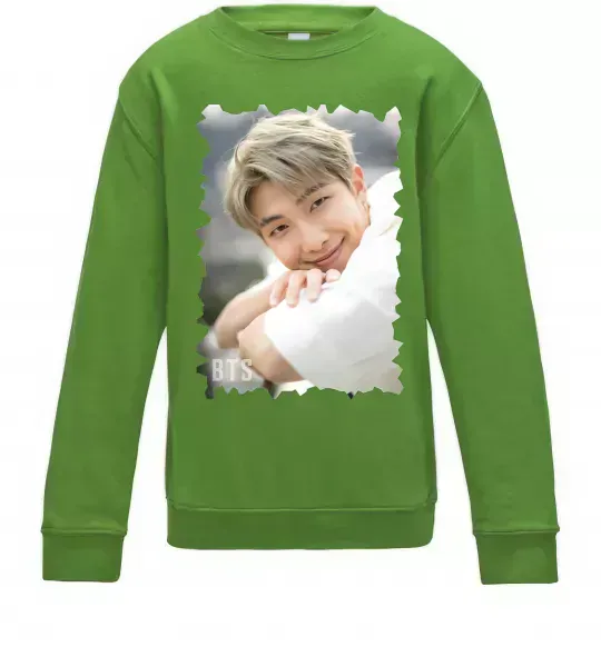 Детский Свитшот RM bts Лаймовый фото