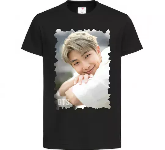 Дитяча футболка RM bts Чорний фото