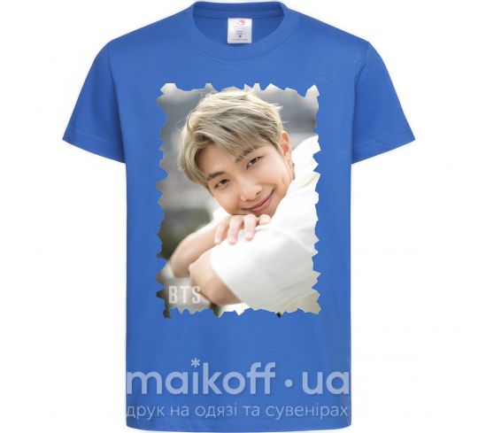 Дитяча футболка RM bts Яскраво-синій фото