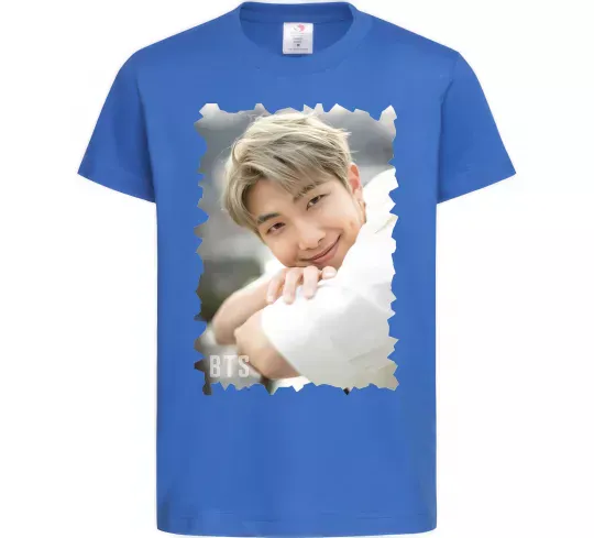 Дитяча футболка RM bts Яскраво-синій фото