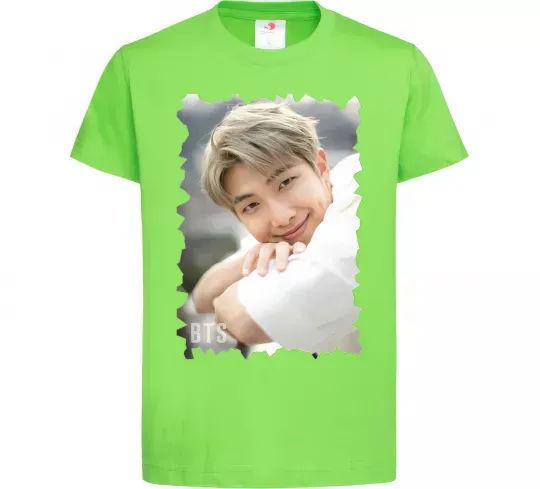 Дитяча футболка RM bts Лаймовий фото