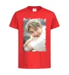 Детская футболка RM bts Красный фото