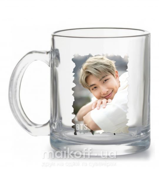 Чашка скляна RM bts Прозорий фото