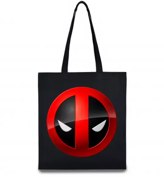 Еко-сумка Deadpool face logo Чорний фото