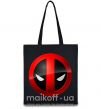 Эко-сумка Deadpool face logo Черный фото