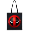 Еко-сумка Deadpool face logo Чорний фото