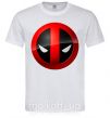 Чоловіча футболка Deadpool face logo Білий фото