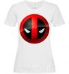 Женская футболка Deadpool face logo Белый фото