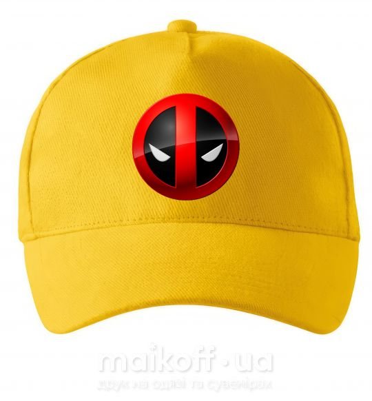 Кепка Deadpool face logo Солнечно желтый фото