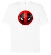Футболка Оверсайз Deadpool face logo Белый фото