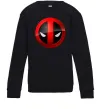 Дитячий світшот Deadpool face logo Чорний Дитячий світшот Deadpool face logo Чорний фото