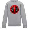 Дитячий світшот Deadpool face logo Сірий меланж Дитячий світшот Deadpool face logo Сірий меланж фото
