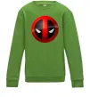 Дитячий світшот Deadpool face logo Лаймовий Дитячий світшот Deadpool face logo Лаймовий фото