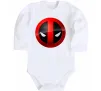 Дитячий бодік Deadpool face logo Білий фото