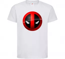 Детская футболка Deadpool face logo Белый фото