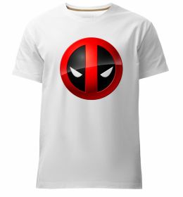 Чоловіча преміум футболка Deadpool face logo