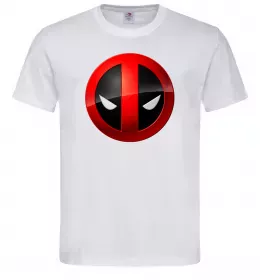 Мужская футболка Deadpool face logo Белый фото