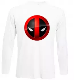 Лонгслів Deadpool face logo Білий фото