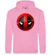 Чоловіча толстовка (худі) Deadpool face logo Рожевий фото
