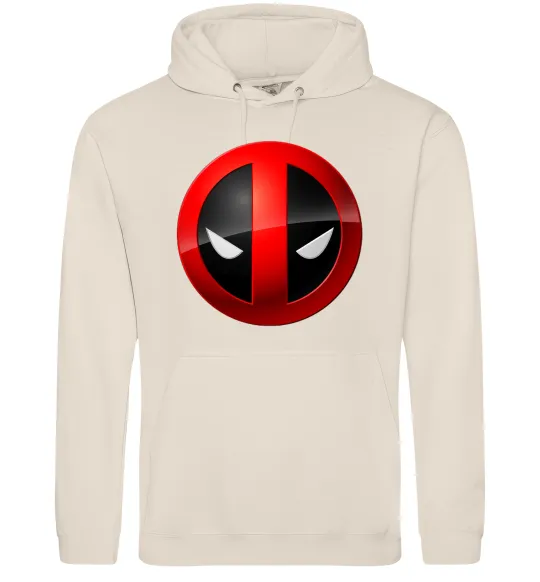 Мужская толстовка (худи) Deadpool face logo Таш фото