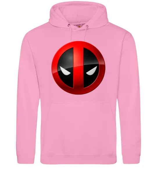 Жіноча толстовка (худі) Deadpool face logo Рожевий фото