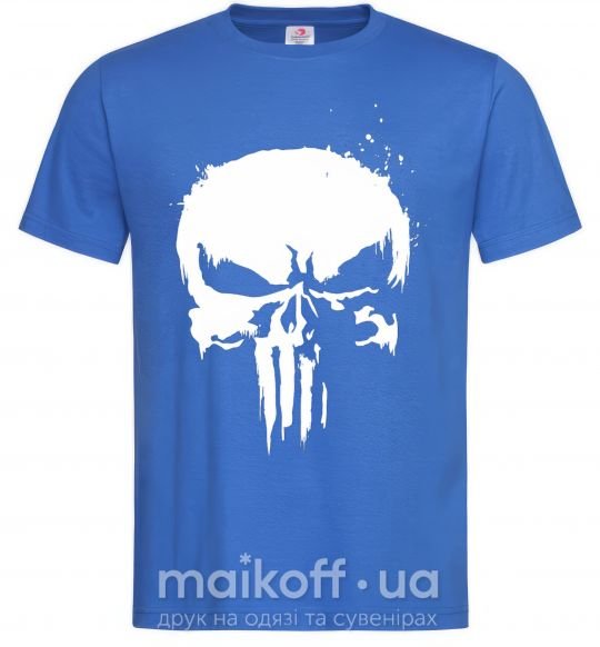 Мужская футболка Punisher logo Ярко-синий фото