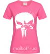 Женская футболка Punisher logo Ярко-розовый фото