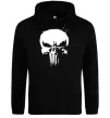 Чоловіча толстовка (худі) Punisher logo Чорний фото