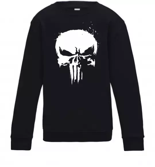 Детский Свитшот Punisher logo Черный фото