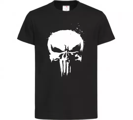 Дитяча футболка Punisher logo Чорний фото