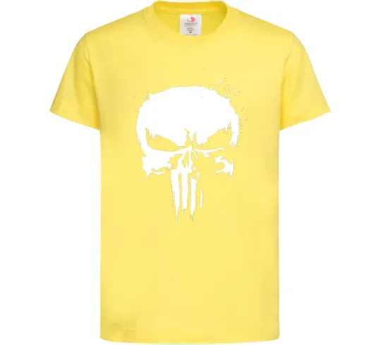 Дитяча футболка Punisher logo Лимонний фото