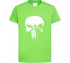 Дитяча футболка Punisher logo Лаймовий фото