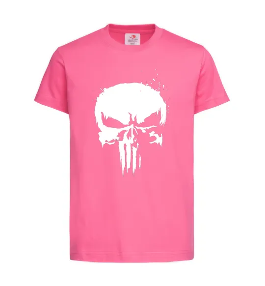 Дитяча футболка Punisher logo Яскраво-рожевий фото