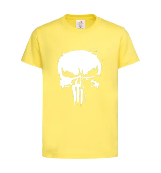 Дитяча футболка Punisher logo Лимонний фото