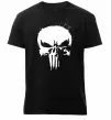 Мужская премиум футболка Punisher logo Черный фото