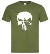 Мужская футболка Punisher logo Оливковый Мужская футболка Punisher logo Оливковый фото