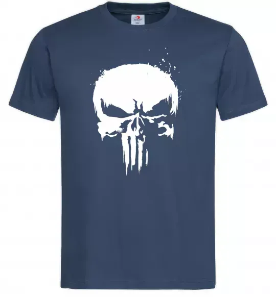 Мужская футболка Punisher logo Темно-синий фото