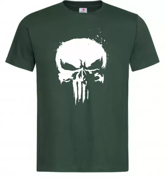 Мужская футболка Punisher logo Темно-зеленый фото