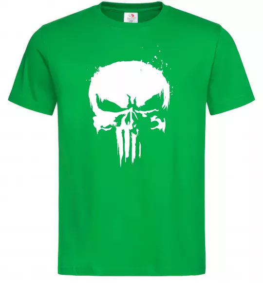 Мужская футболка Punisher logo Зеленый фото