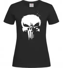Женская футболка Punisher logo Черный фото