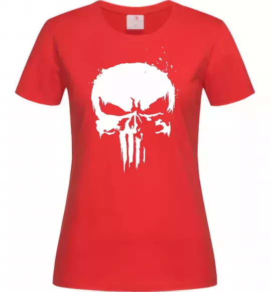 Женская футболка Punisher logo Красный фото