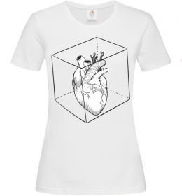 Женская футболка Heart in cube Женская футболка Heart in cube